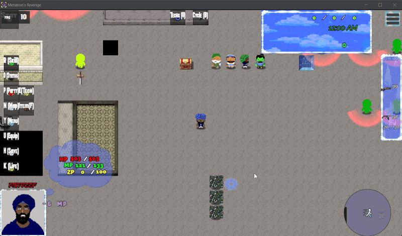 RPGMaker MZ Fireblast ambush | Tobias Gotbaum | YESODI