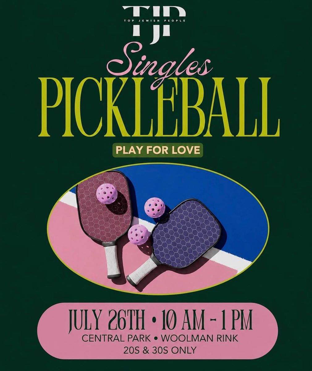 Singles Pickleball Play For Love
