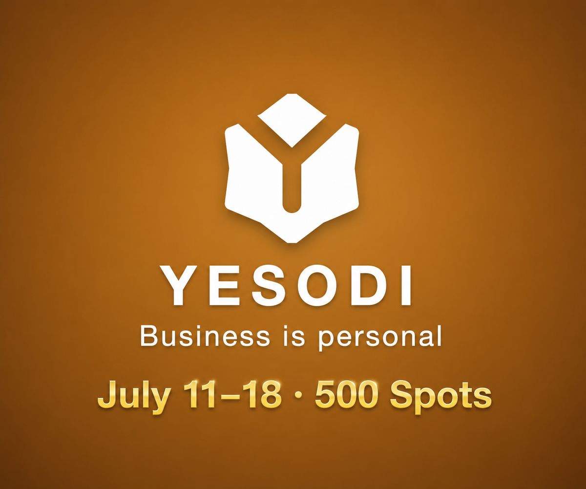 For Creators, Yesodi Invite Only Access, Open July 11 to 18