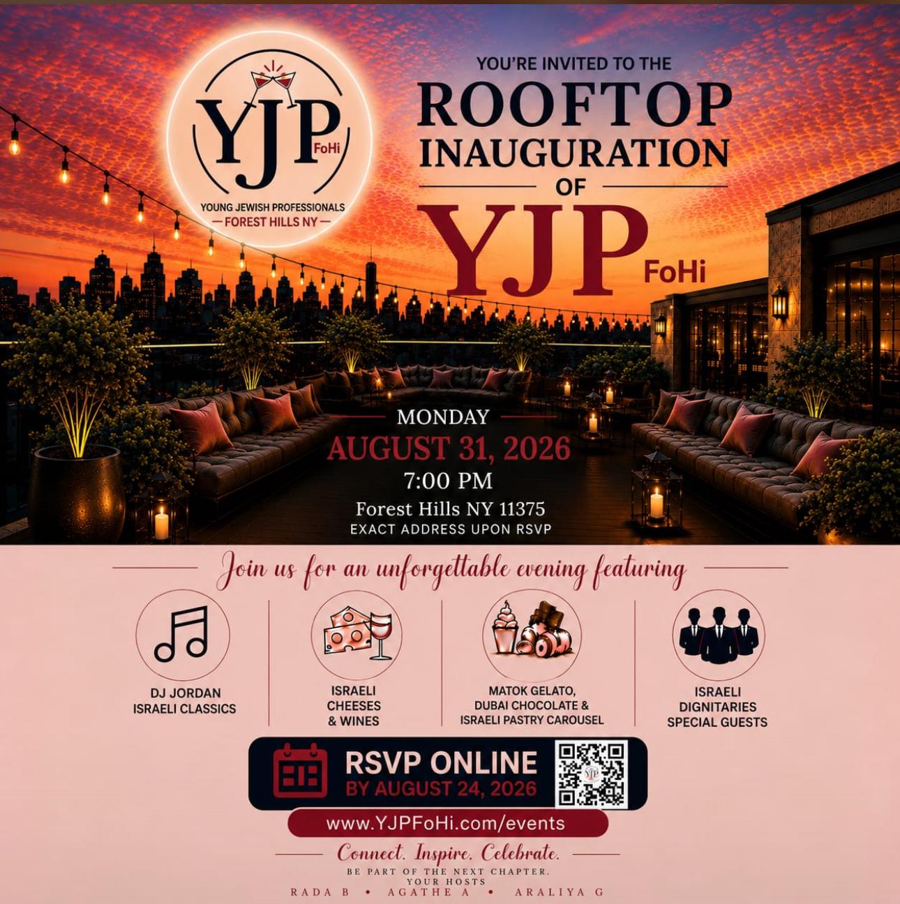 Rooftop Inauguration of YJP FoHi · An exclusive evening… | Mendy Hecht on YESODI