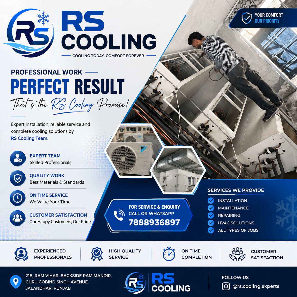 RS Cooling Experts Jalandhar.