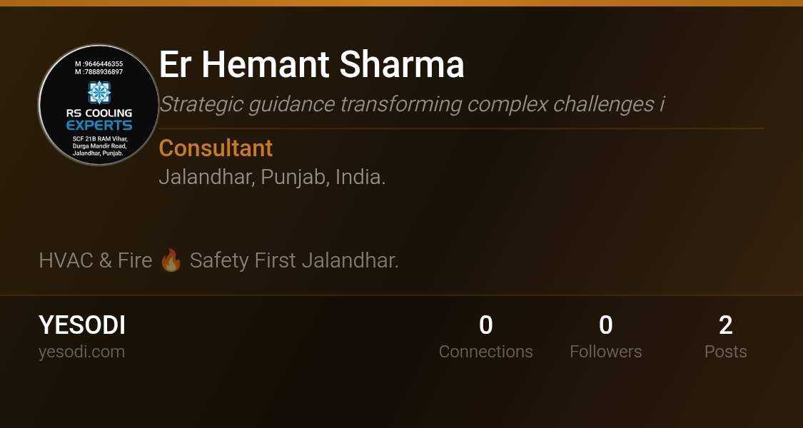 My Yesodi business card. Connect with me… | Er Hemant Sharma on YESODI