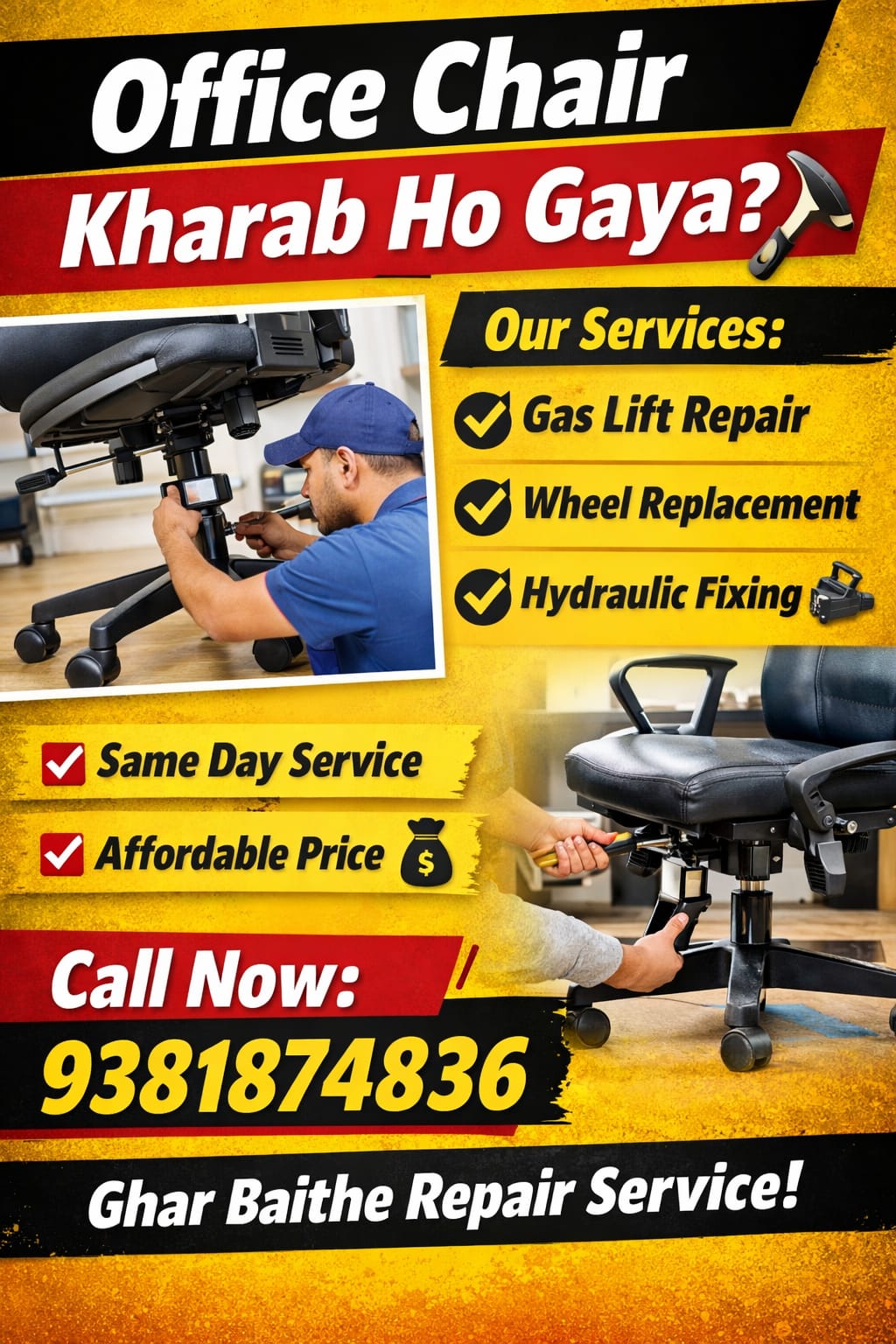 MdWaheed MdWaheed just joined Yesodi. | K G N Office Chairs Repairing Service Wo on YESODI