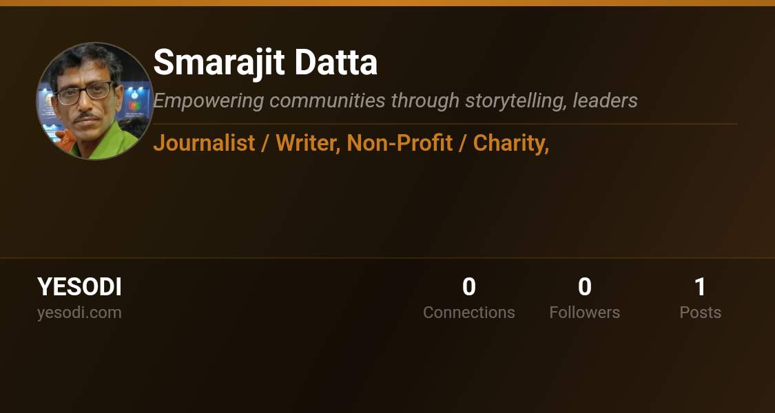 My Yesodi business card. Connect with me… | Smarajit Datta on YESODI