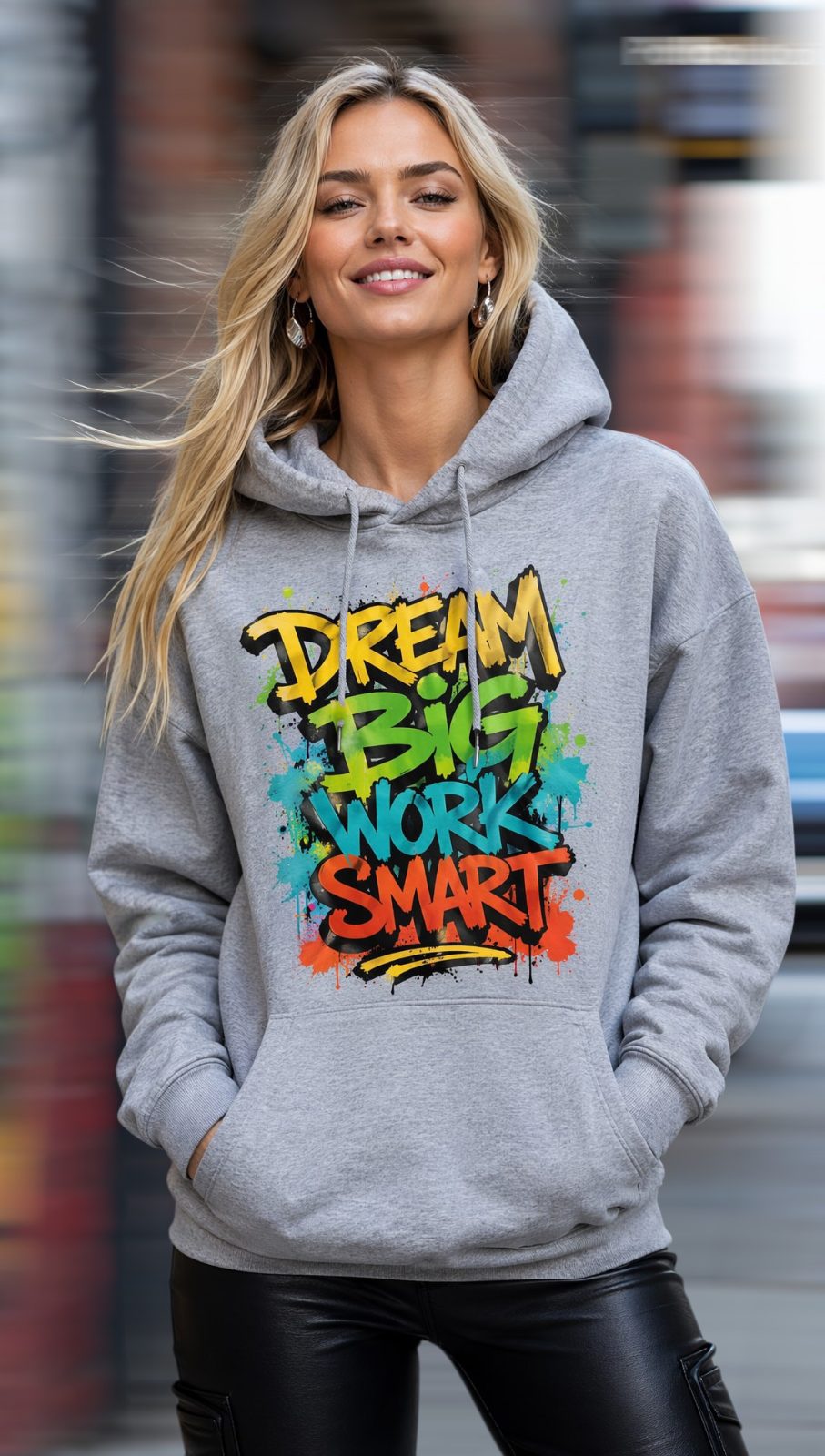 Dream Big Work Smart Motivational Hoodie | Fashion | by Healthy Minds Thriving Brands. | YESODI