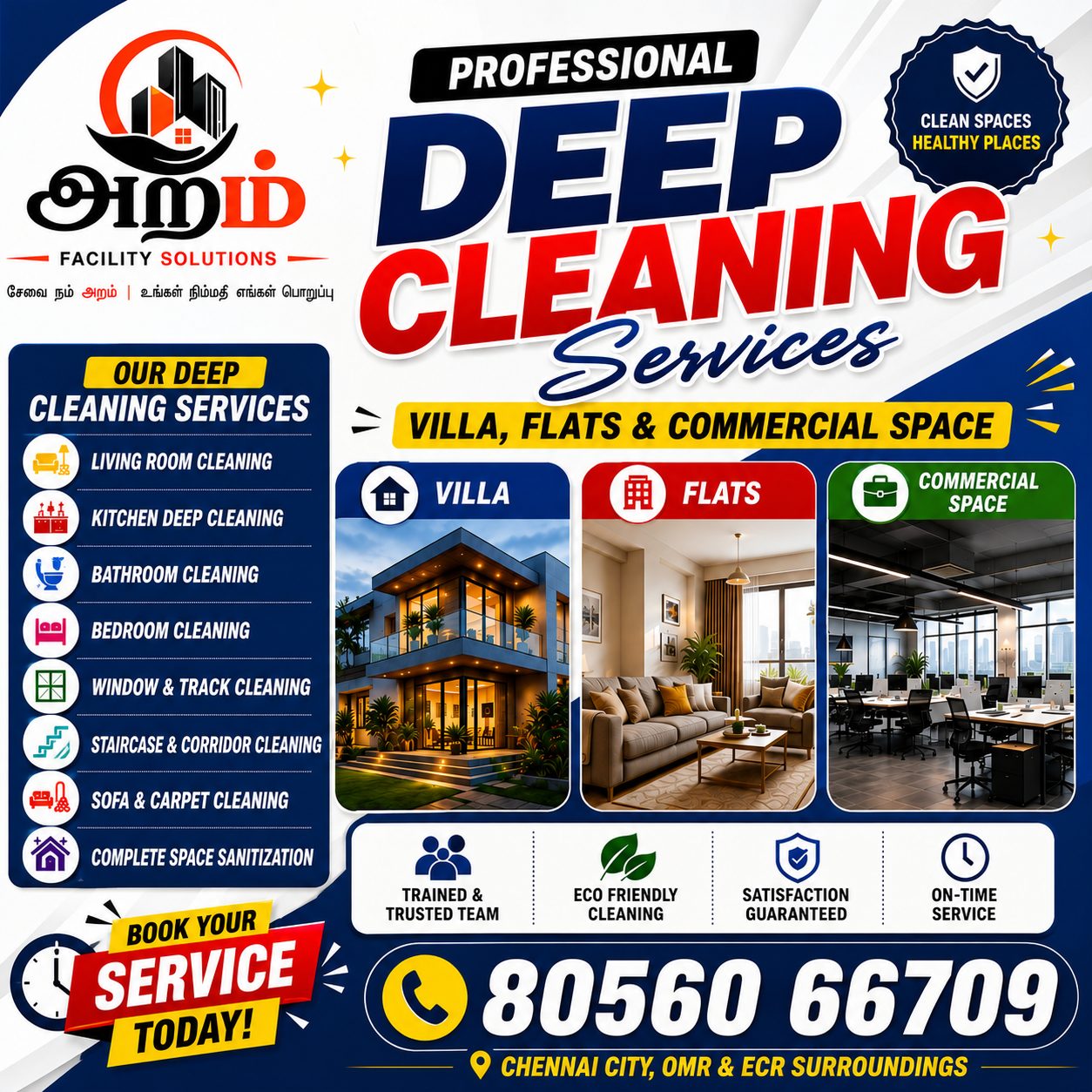 Deep cleaning services in Chennai | YESODI