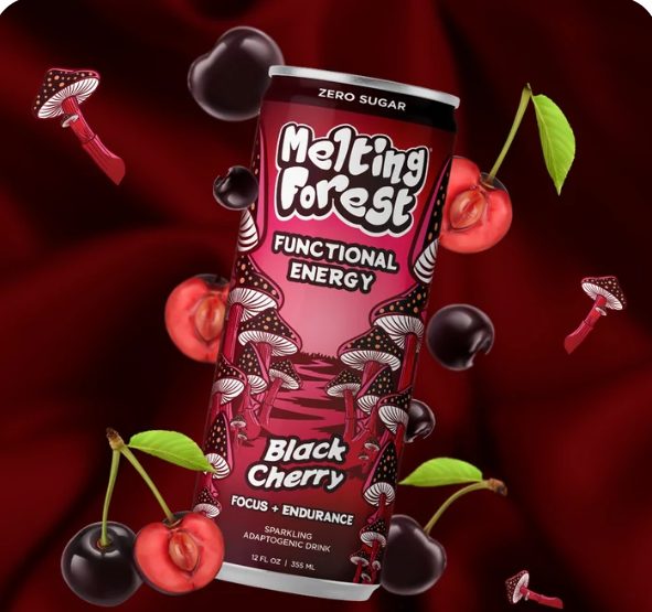 Melting Forest Black Cherry Energy Drink 12 Pack