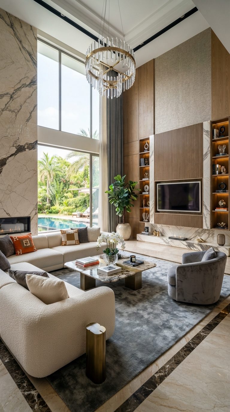 Modern Luxury Living Room Design Showcase | Lifestyle | Brand Tune Studio | YESODI