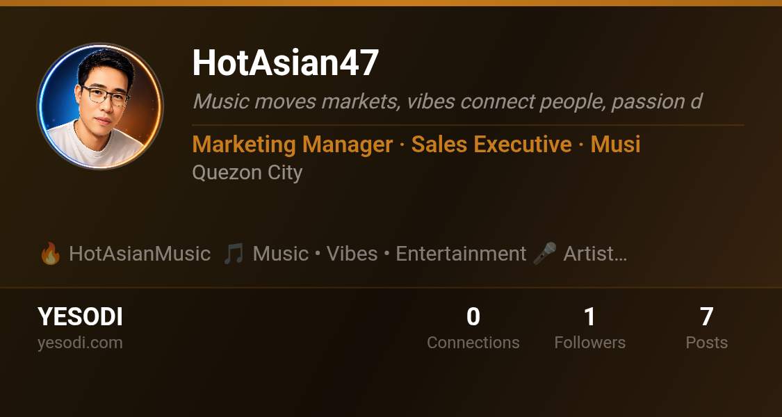 My Yesodi business card. Connect with me… | HotAsian47 on YESODI