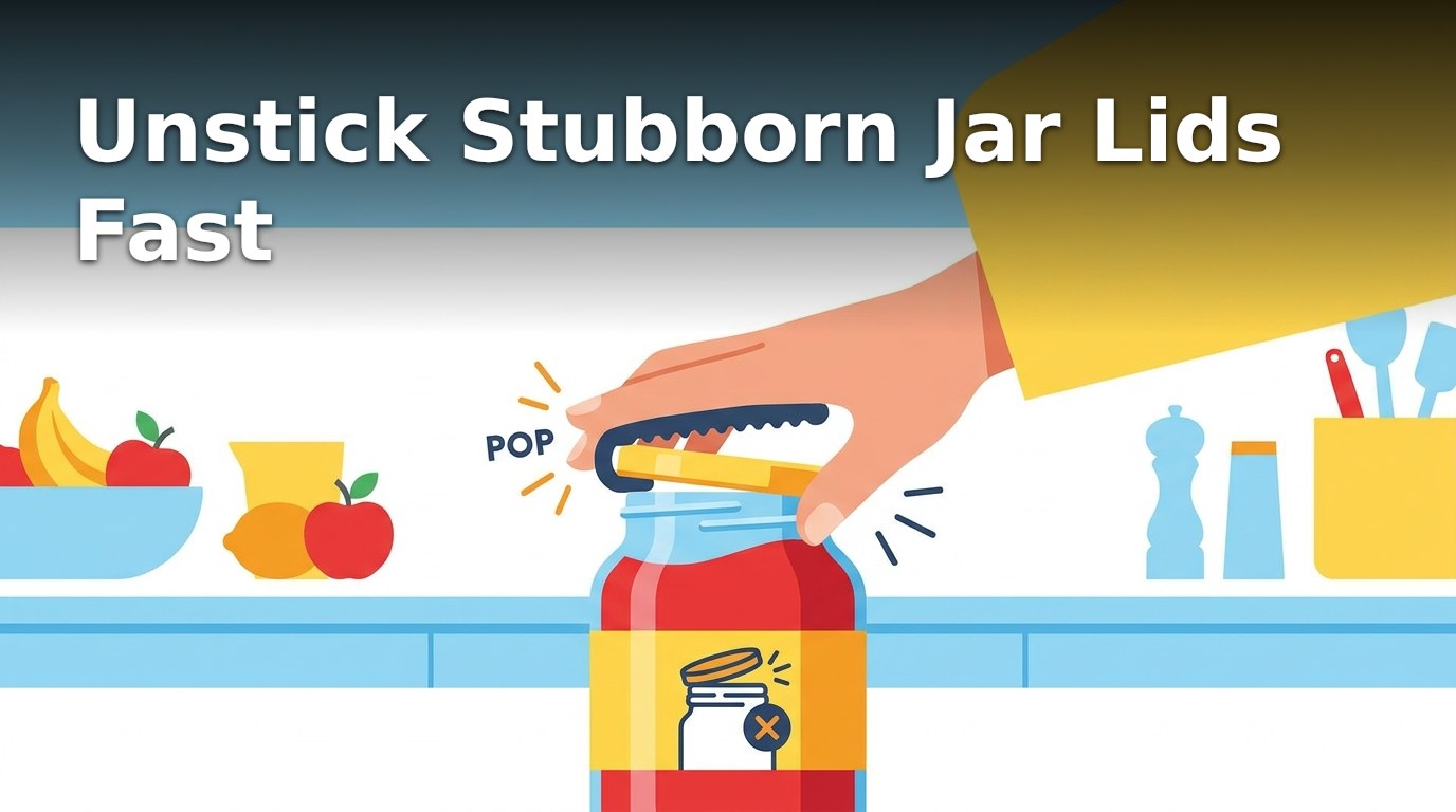 Unstick Stubborn Jar Lids Fast | YESODI