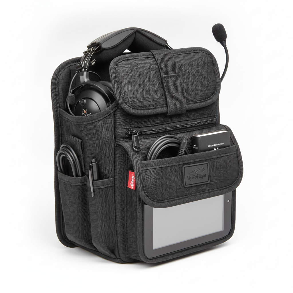 MyGoFlight Flight Gear Headset Holder and Organizer