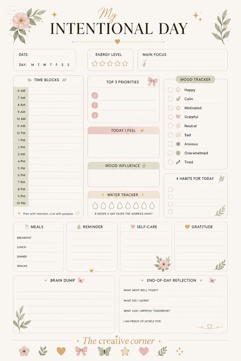 One dollar for a planner that actually works. My Intentional… | Things Worth Buying on YESODI
